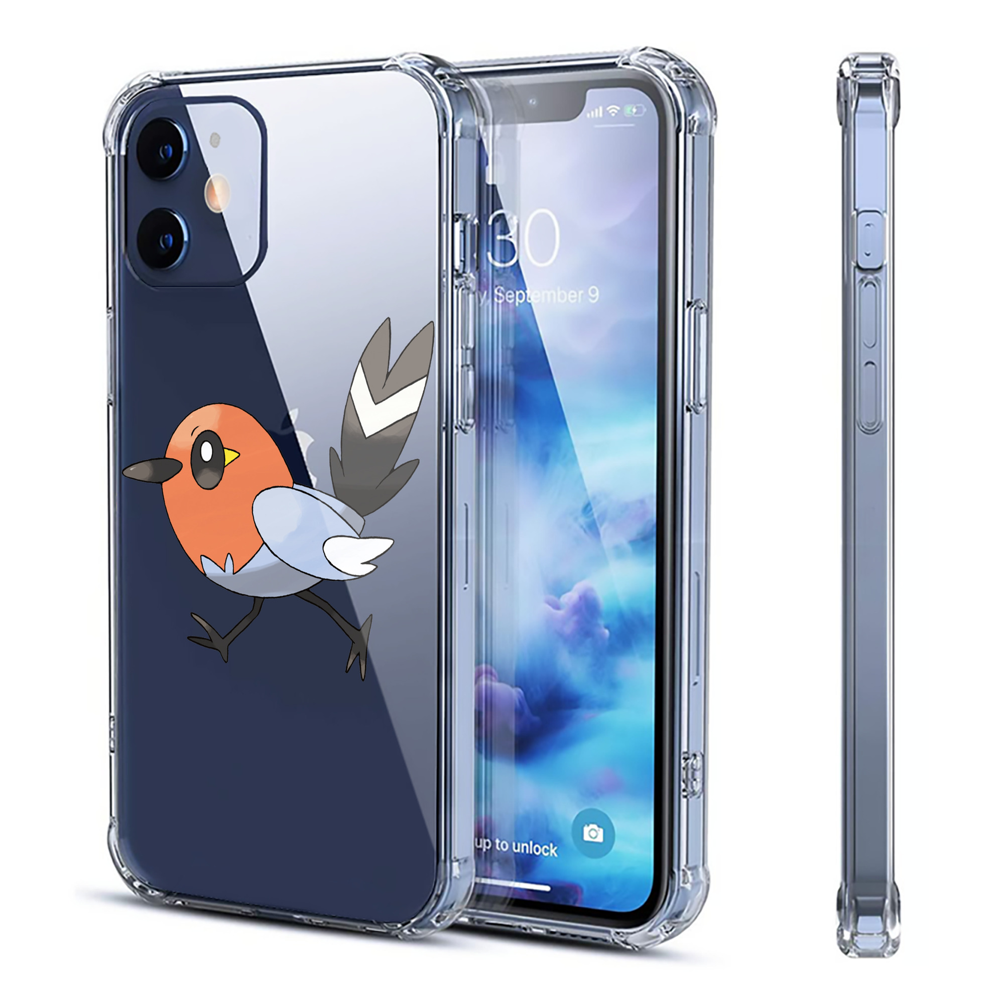 （画像用） ポケットモンスター Pokémon 【iPhone 12シリーズ対応】透明スマホケース（クリアソフトケース）